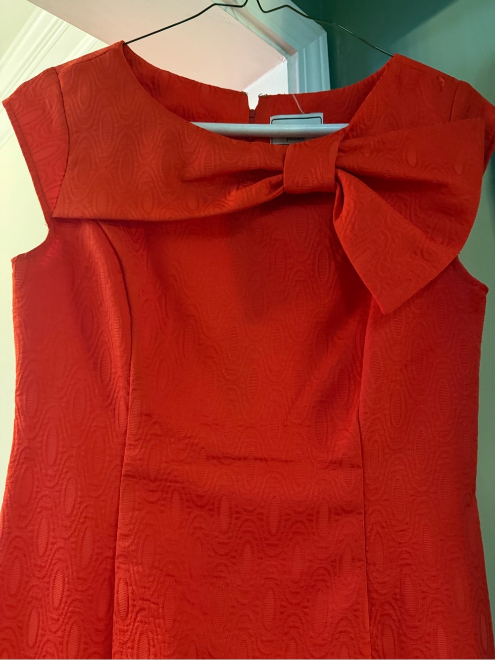 Elegant Red Mini Dress with Statement Bow